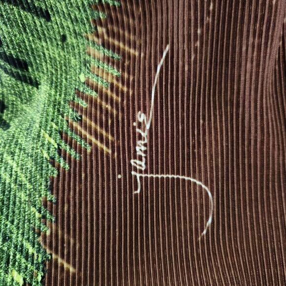 Jamie Sadock Women’s Top Size Small Neon Crinkle Abstract Bold Golf Athletic EUC - Picture 9 of 9